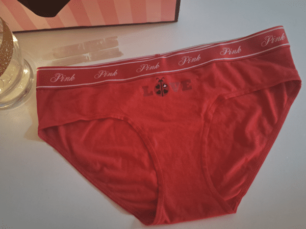 Victorias Secret: Pink:  underwear, "love/bumble bee" insignia - M
