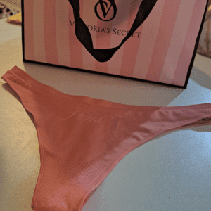 Victorias Secret: Pink:  Peach thong - S