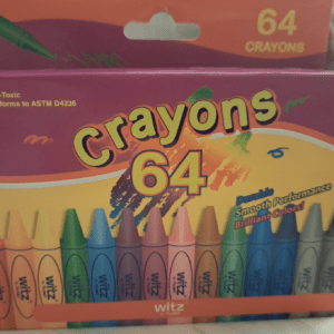 Non - Toxic Crayons - 64 Count
