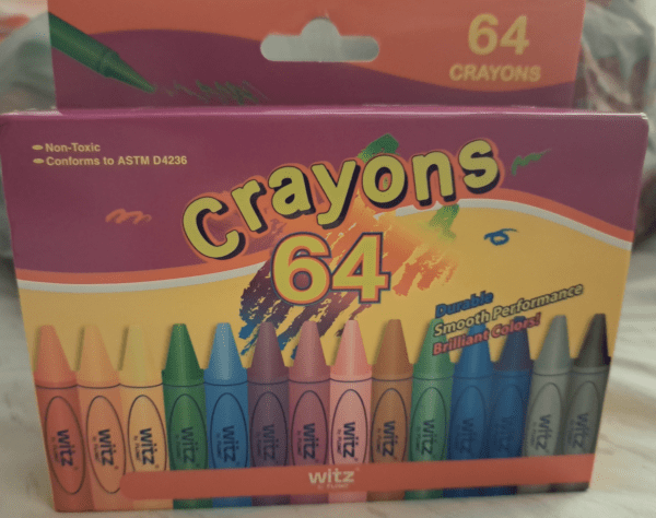 Non - Toxic Crayons - 64 Count