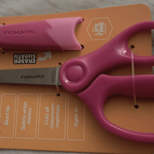 Fiskars 5" blunt tip kids scissors - pink - Ages 4+