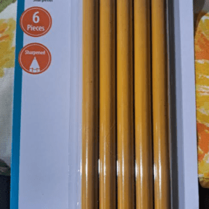 Wood pencils and sharpener set